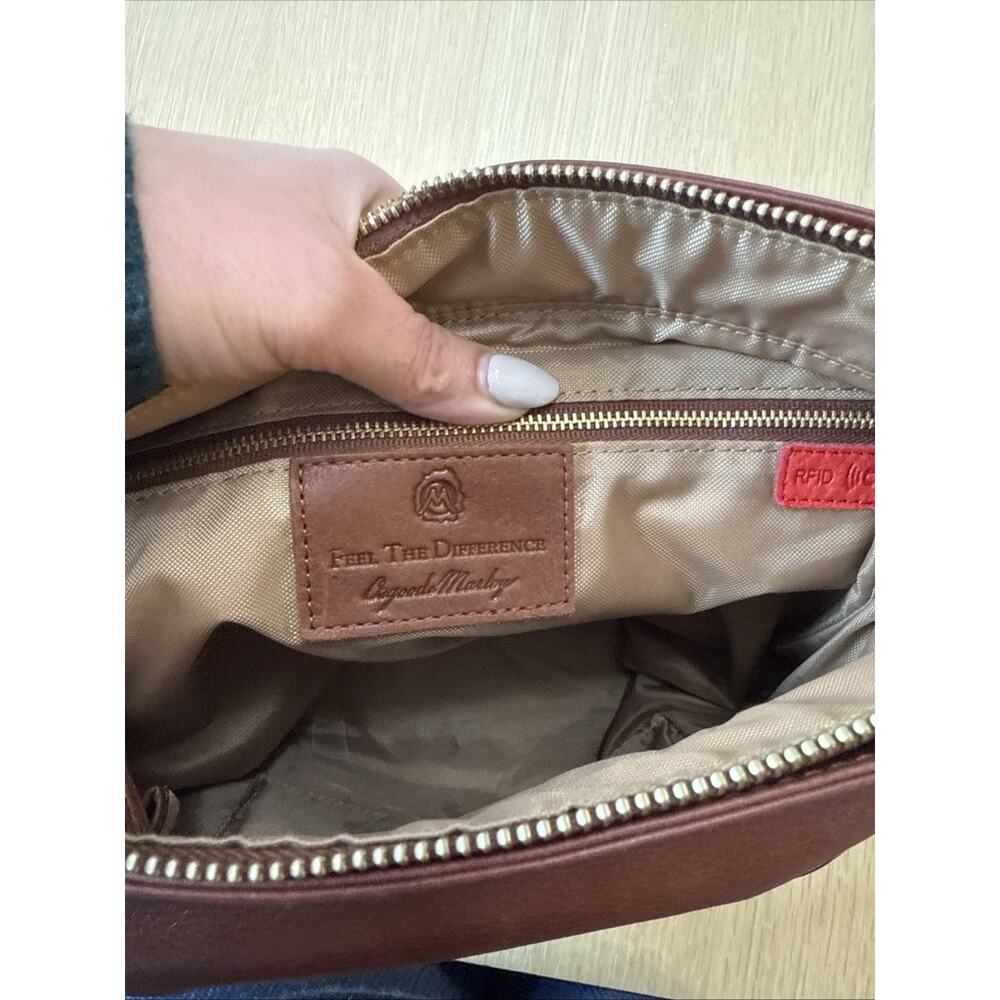OSGOODE MARLEY PIPER HOBO Crossbody Zipper Purse Brandy Color - Picture 5 of 10